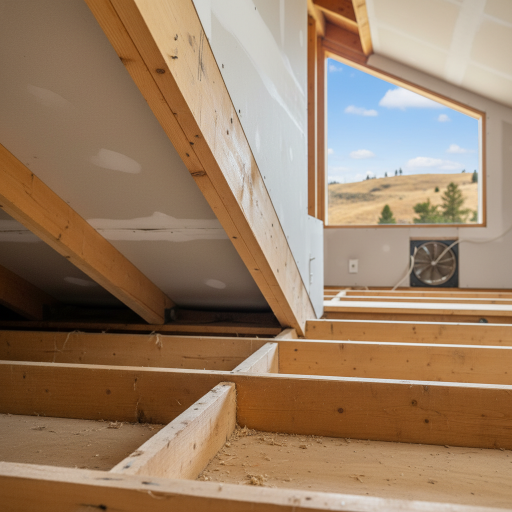 Completed insulation removal work at a residential property in Boise, ID