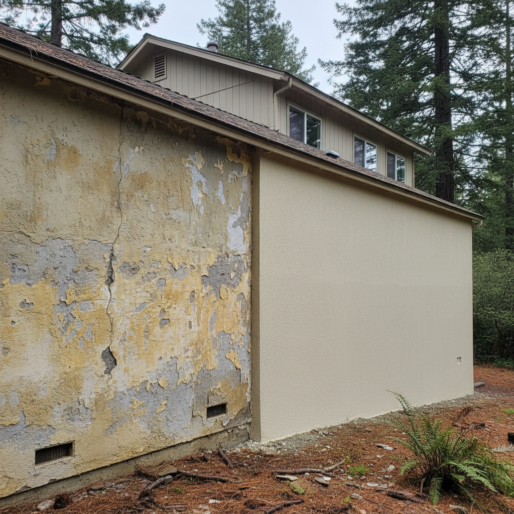 Completed eifs installation work at a residential property in Boulder Creek, CA