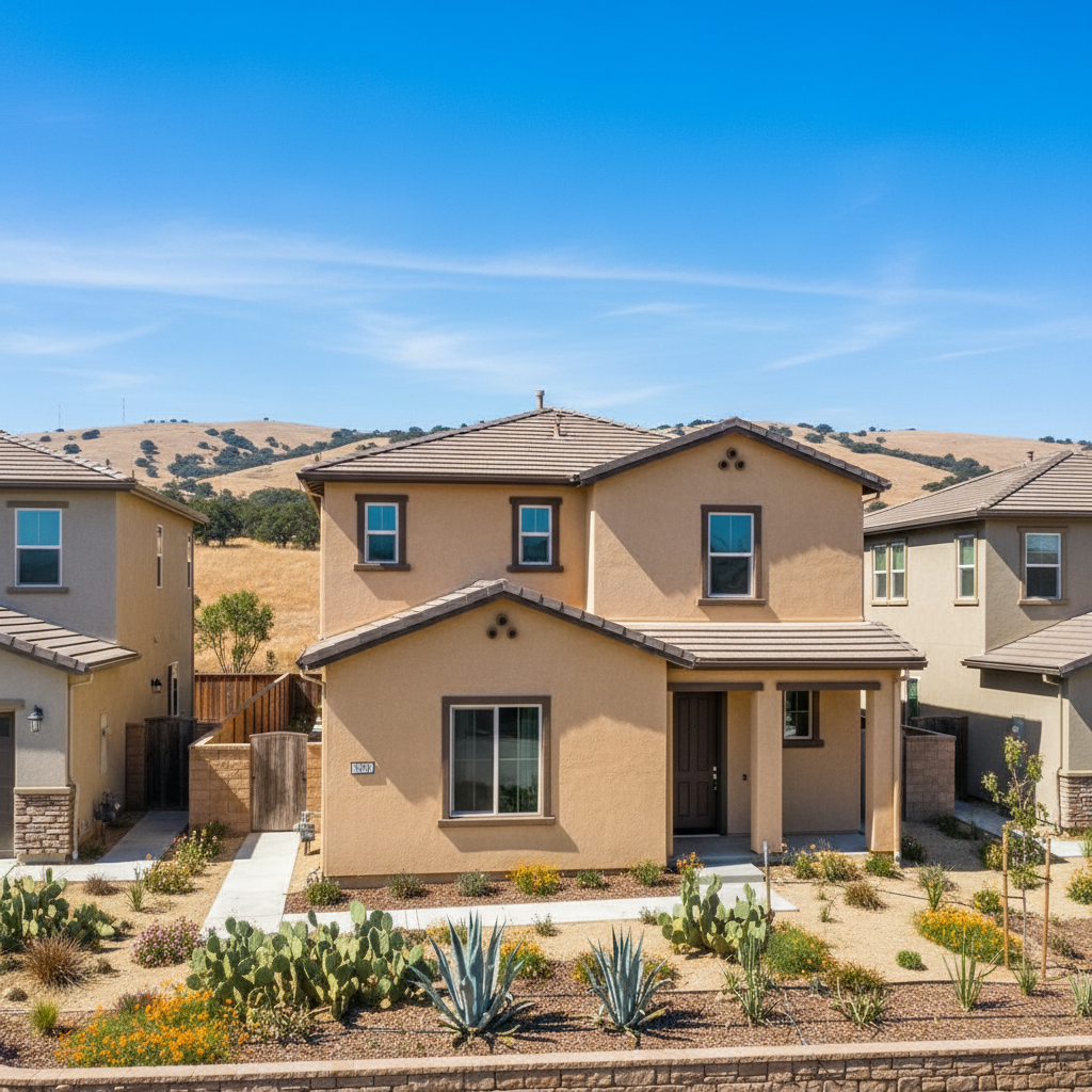 Completed residential stucco work at a residential property in Soledad, CA