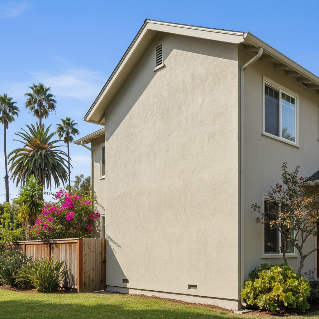 Completed stucco replacement work at a residential property in Oakland, CA