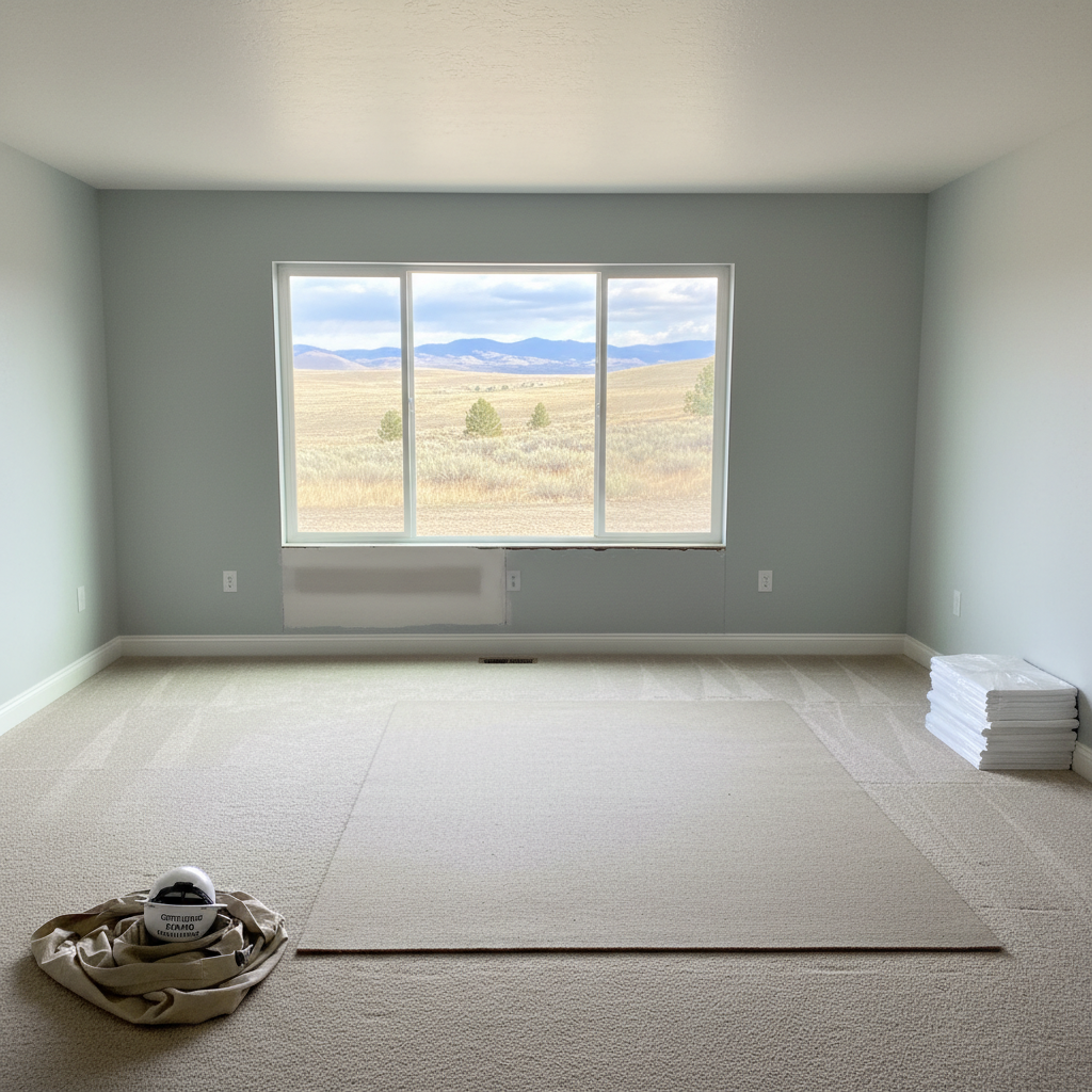 Completed water damage cleanup work at a residential property in Boise, ID