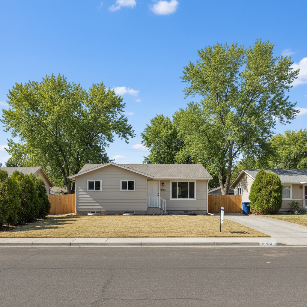 Completed flood restoration work at a residential property in Boise, ID