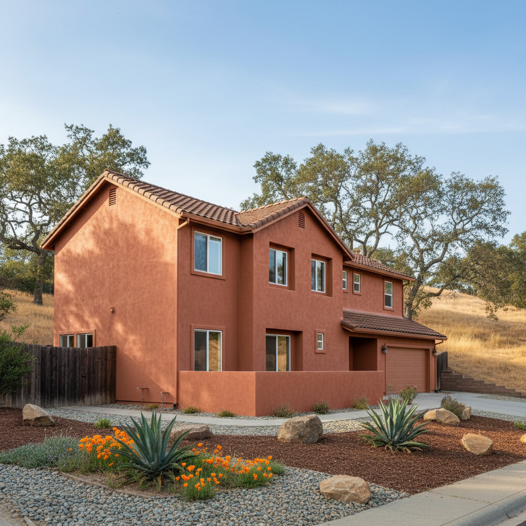 Completed stucco redashing work at a residential property in Castro Valley, CA