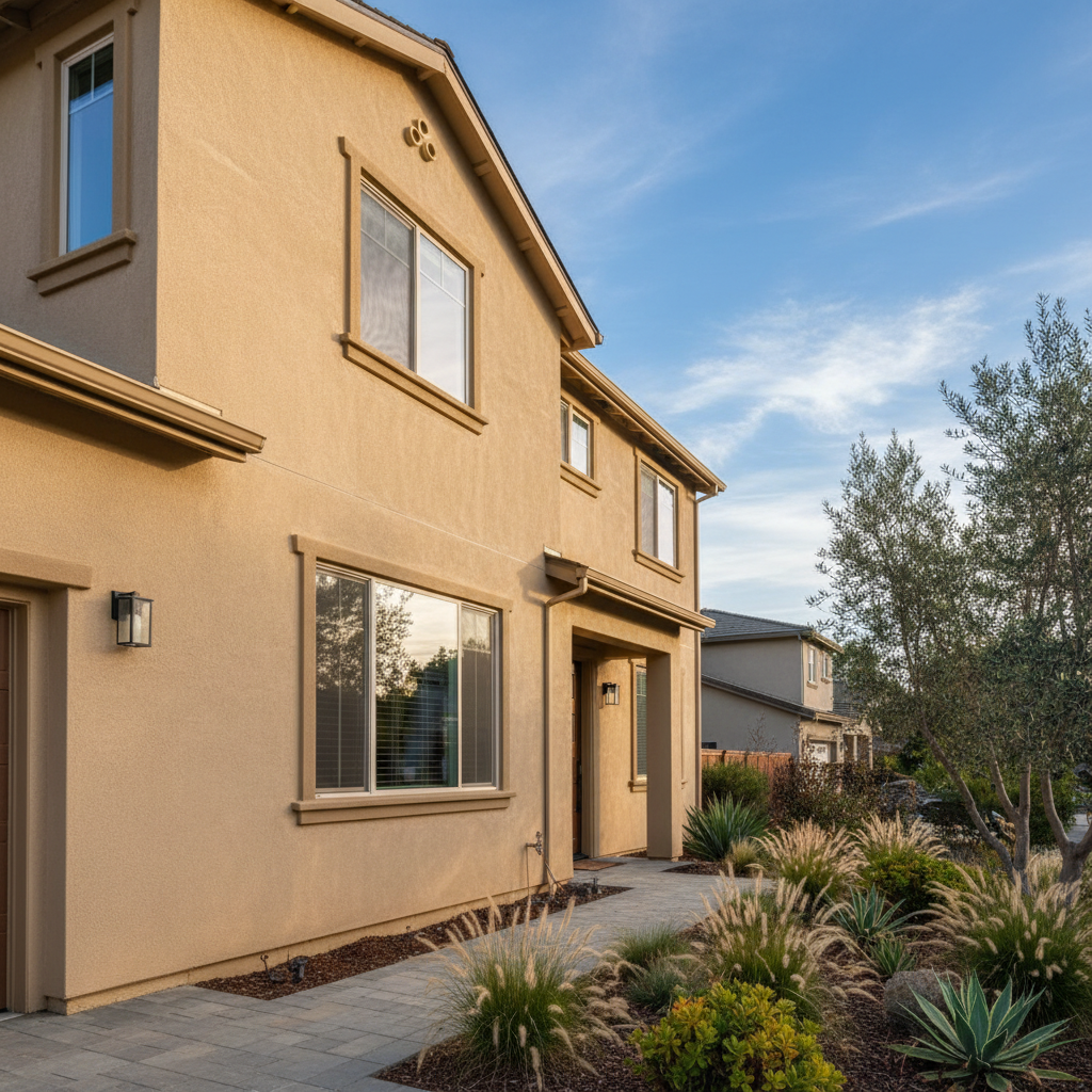 Completed eifs installation work at a residential property in Campbell, CA