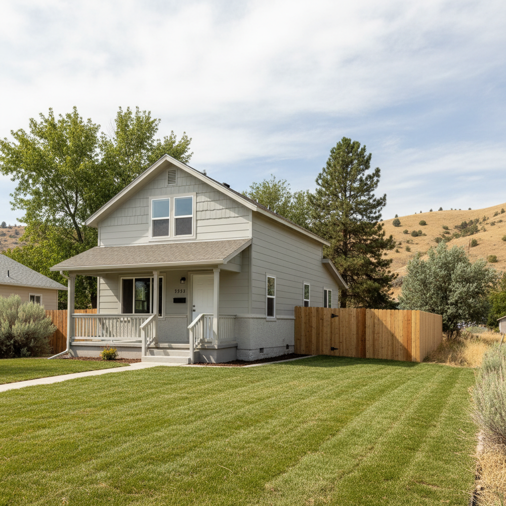 Completed water damage remediation work at a residential property in Boise, ID
