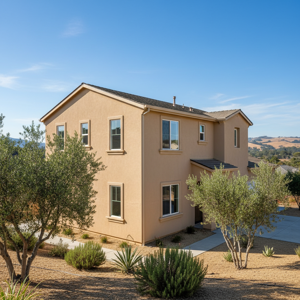 Completed commercial stucco work at a residential property in Fremont, CA