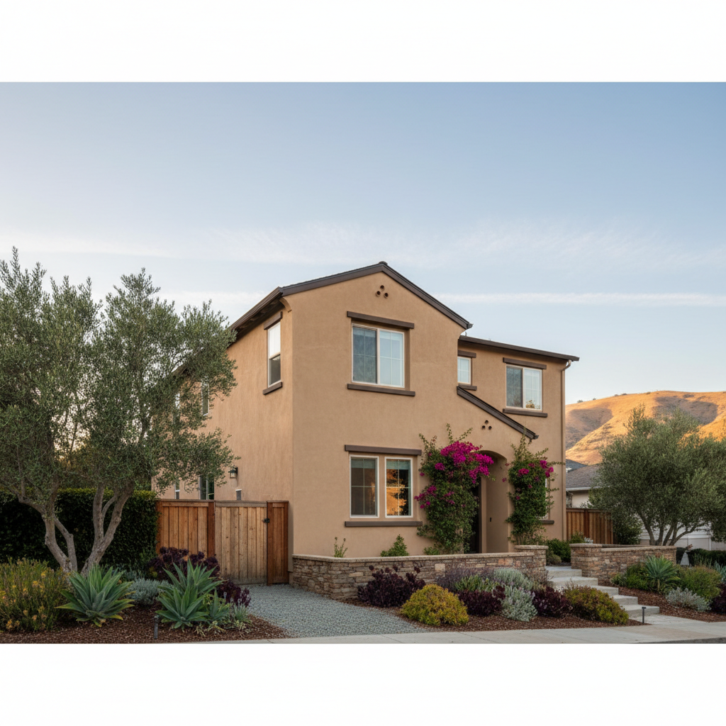 Completed stucco redashing work at a residential property in Redwood City, CA