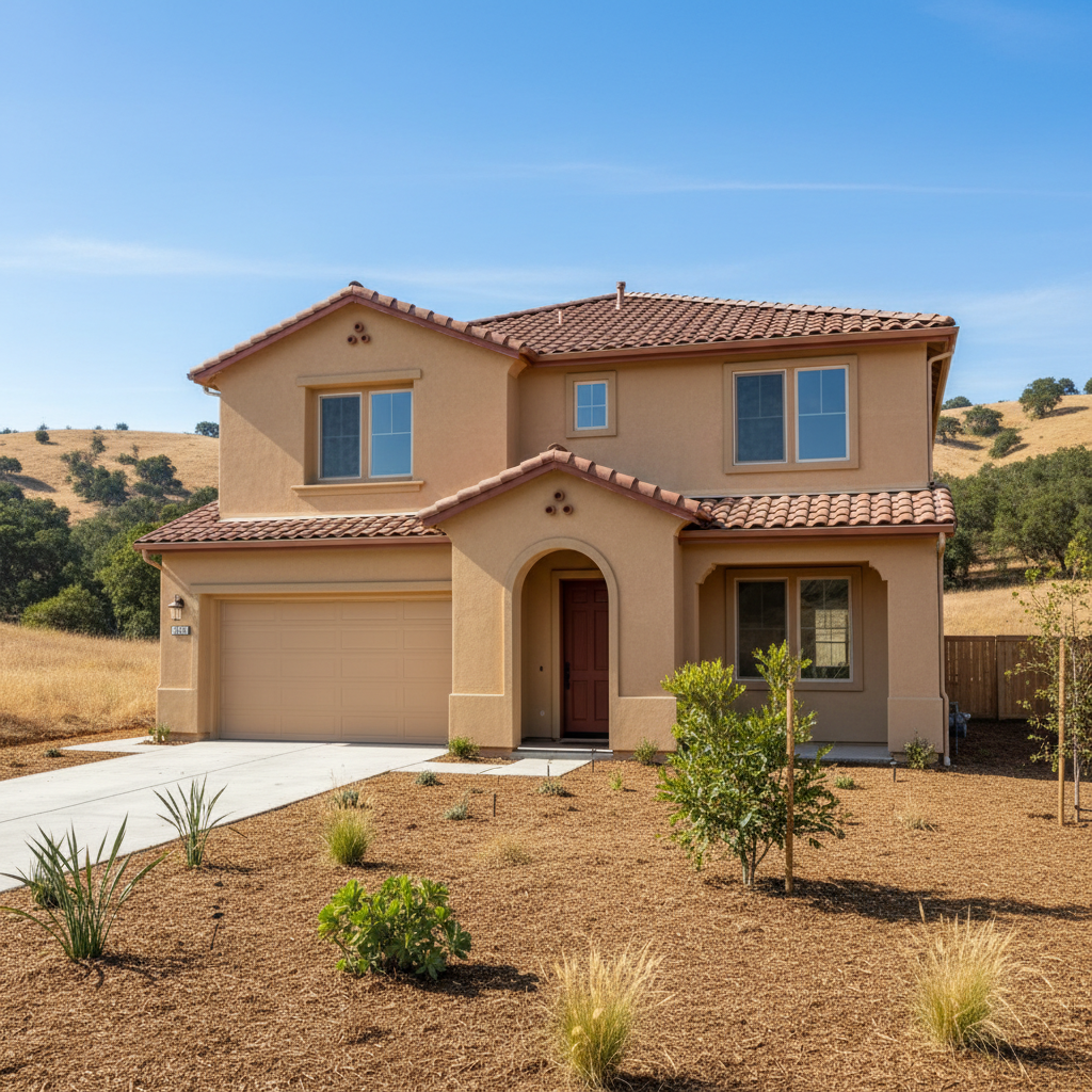 Completed commercial stucco work at a residential property in Scotts Valley, CA
