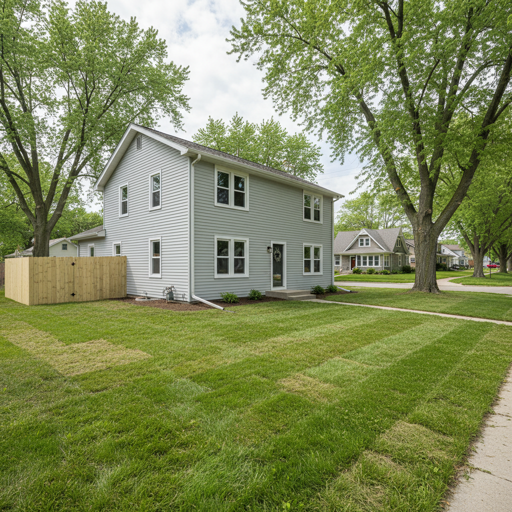 Completed water damage remediation work at a residential property in Rockford, IL