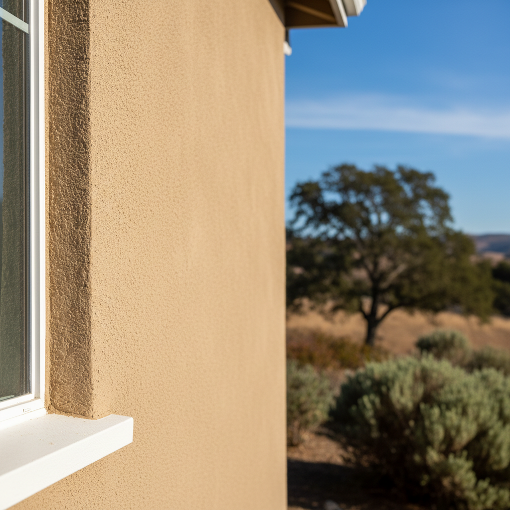 Completed stucco removal work at a residential property in Hayward, CA