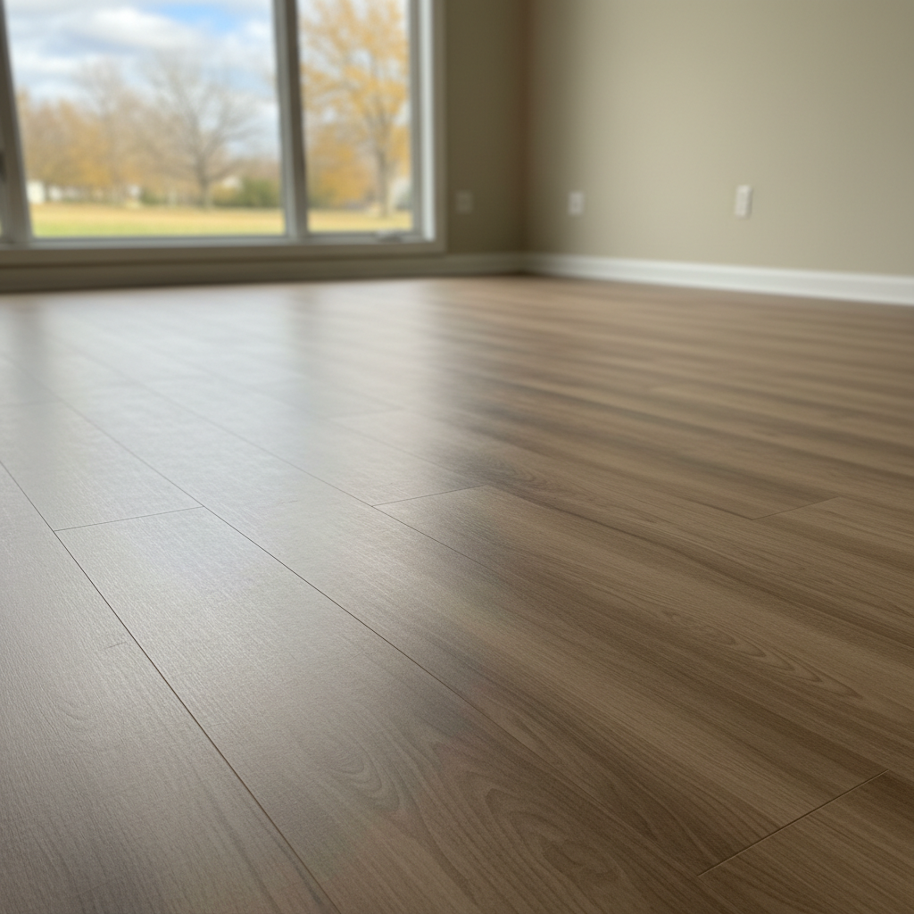Completed flood damage restoration work at a residential property in Rockford, IL