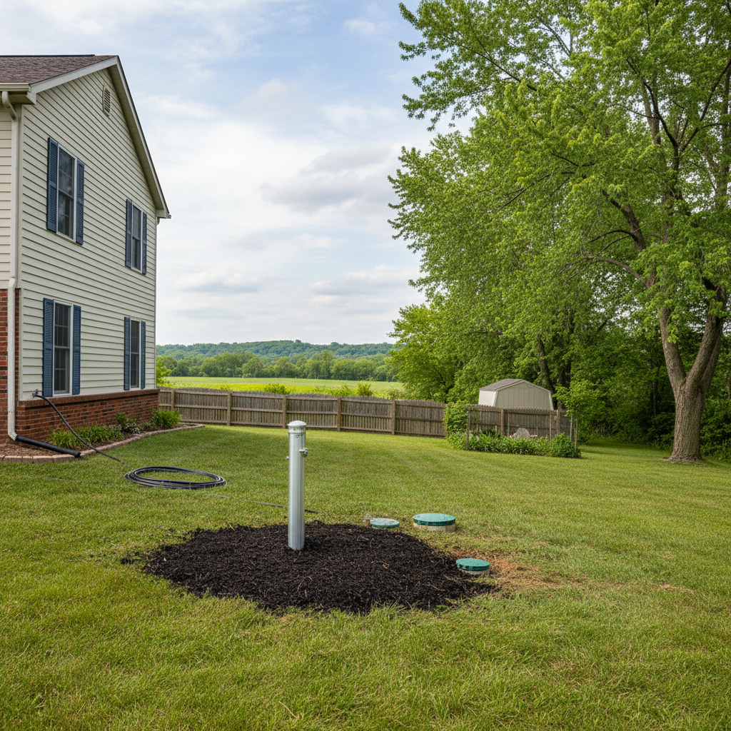 Completed environmental drilling work at a residential property in Rockford, IL