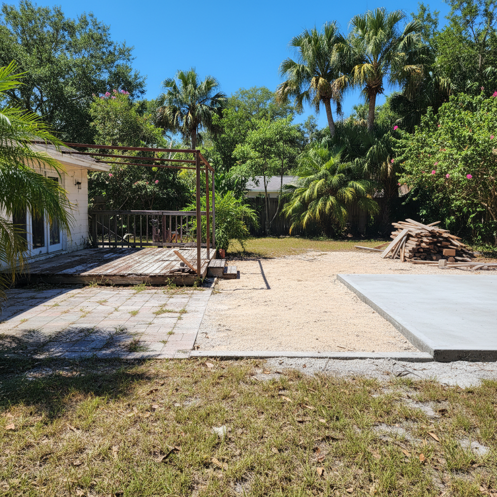 Completed commercial demolition work at a residential property in Silver Springs, FL