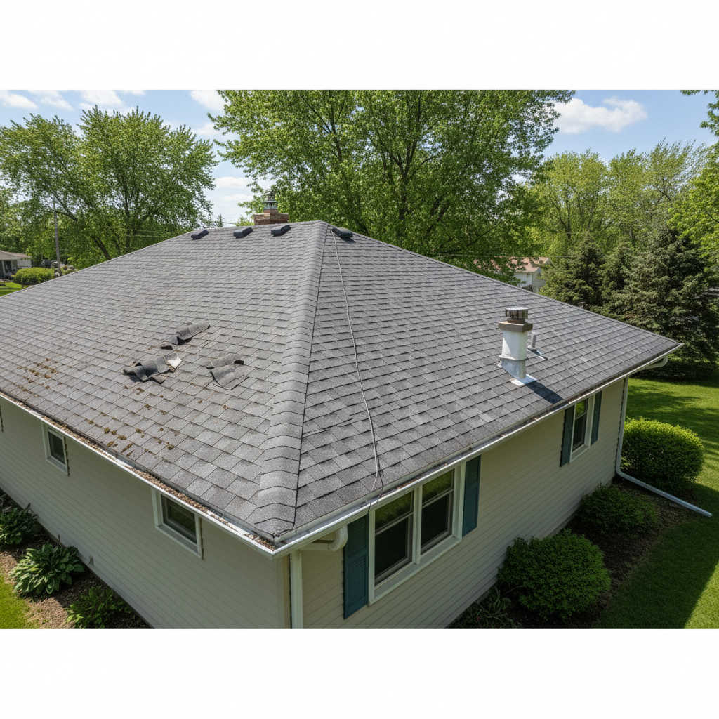 Completed roof inspection work at a residential property in Sioux Center, IA