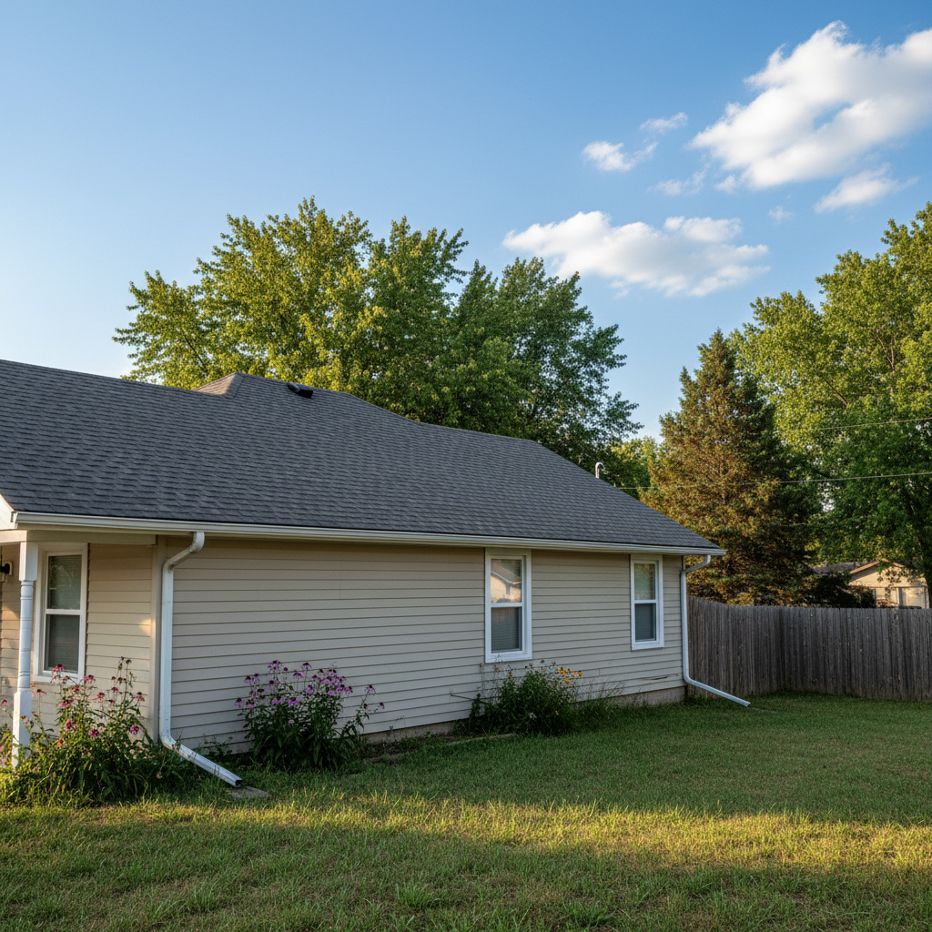 Completed new construction roofing work at a residential property in Emporia, KS