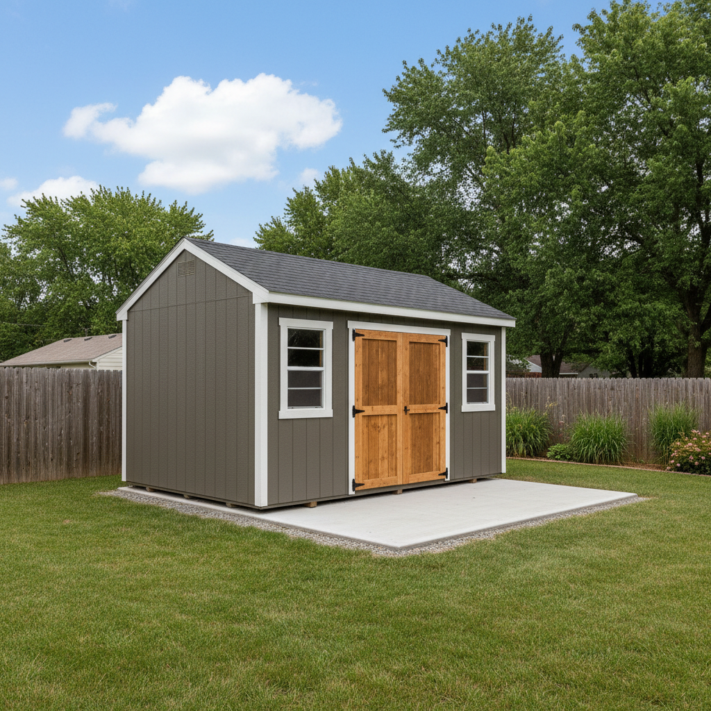 Completed garages work at a residential property in Wichita, KS