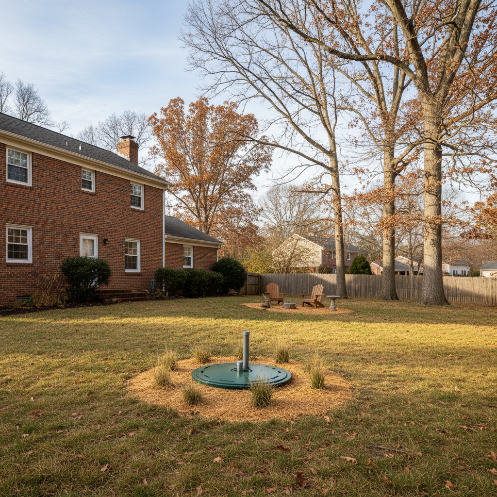 Completed environmental drilling work at a residential property in Baltimore, MD