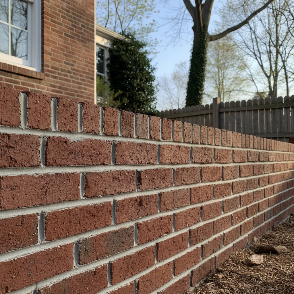 Completed brick laying work at a residential property in Boston, MA