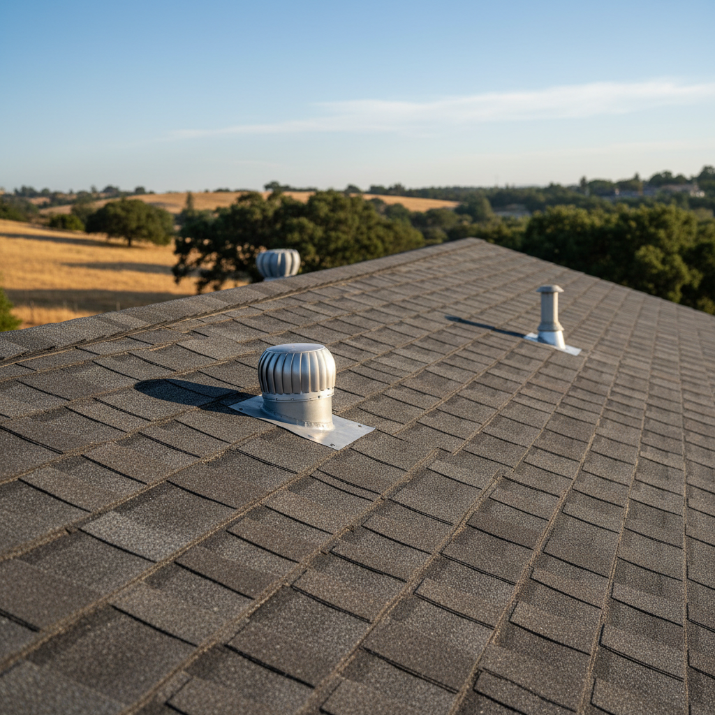 Completed roof inspection work at a residential property in Folsom, CA