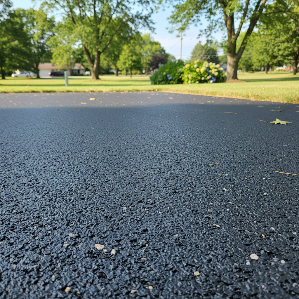 Completed commercial asphalt work at a residential property in Kalamazoo, MI