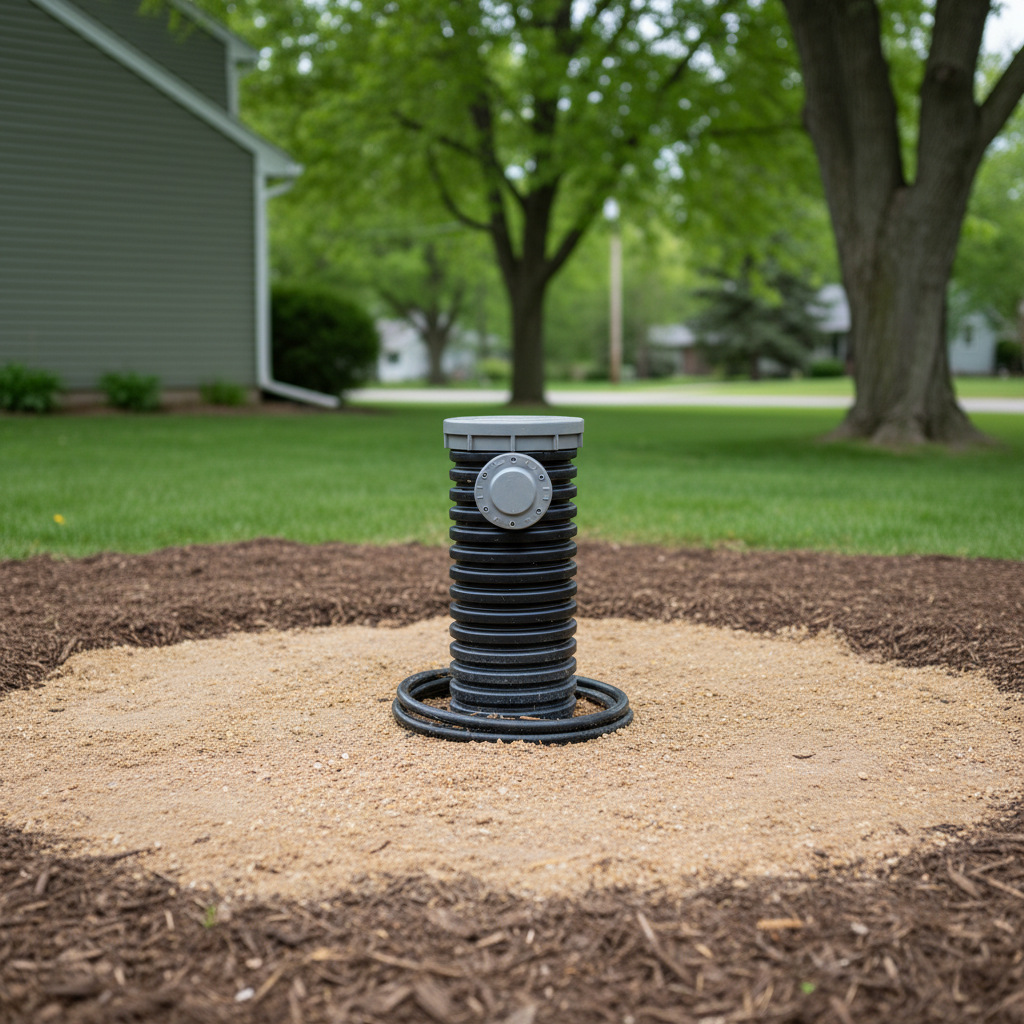 Completed geothermal drilling work at a residential property in Kalamazoo, MI