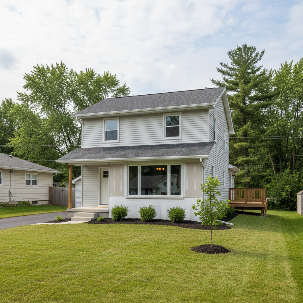 Completed water damage cleanup work at a residential property in Three Rivers, MI
