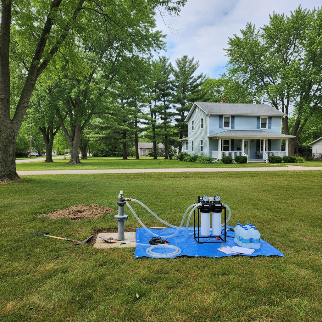 Completed water testing work at a residential property in Kalamazoo, MI