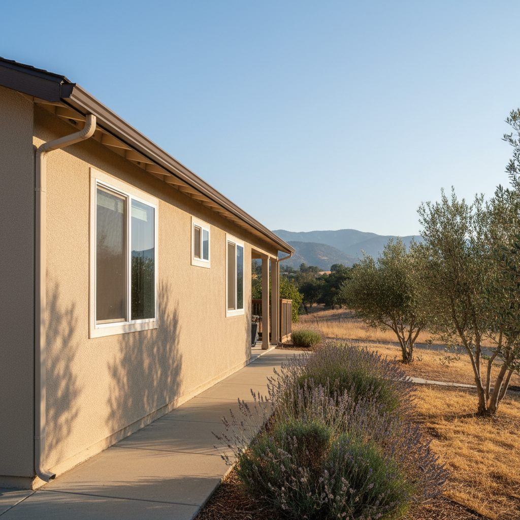 Completed stucco removal work at a residential property in Chico, CA