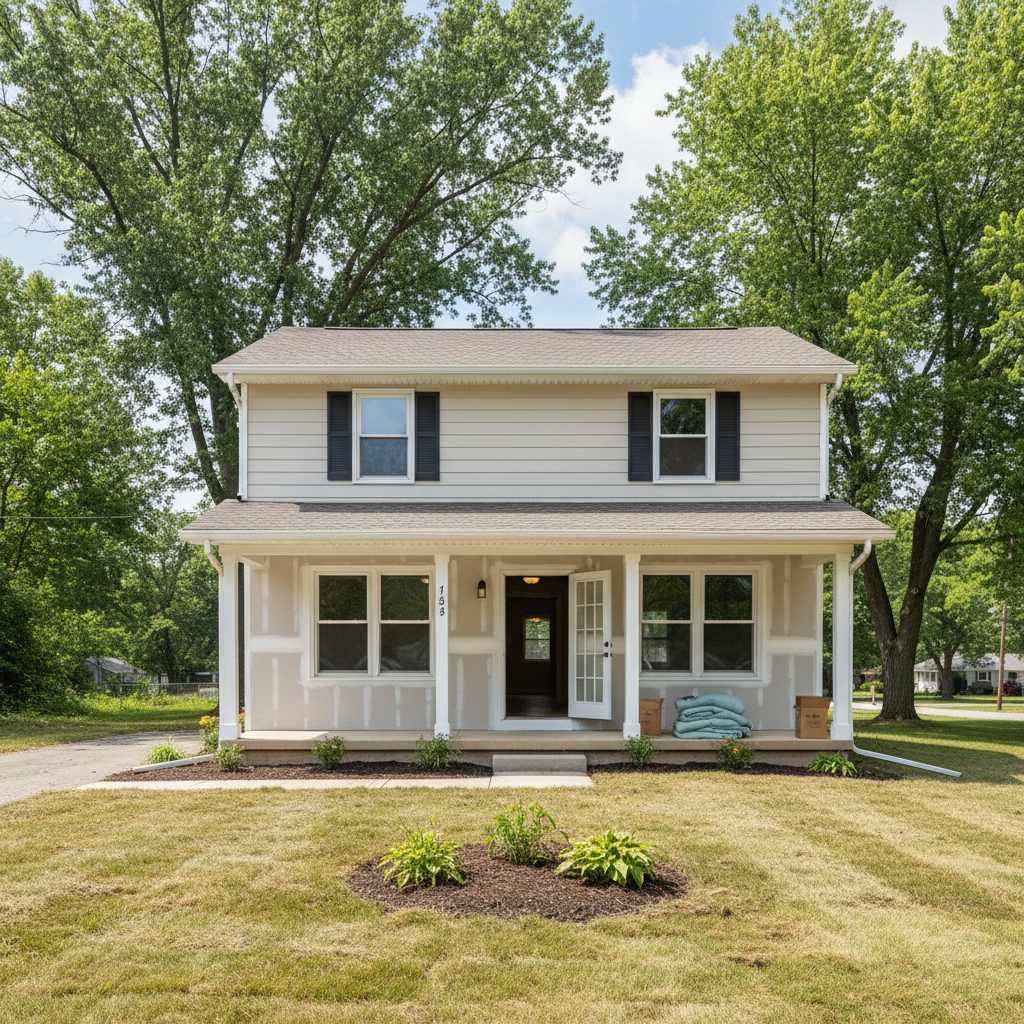 Completed content pack-out and restoration work at a residential property in Three Rivers, MI