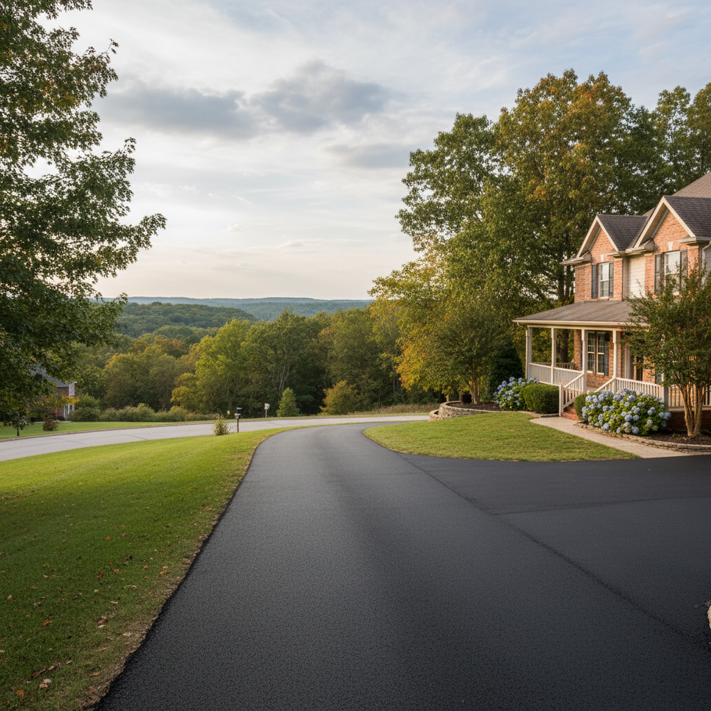 Completed commercial asphalt work at a residential property in Springfield, MO