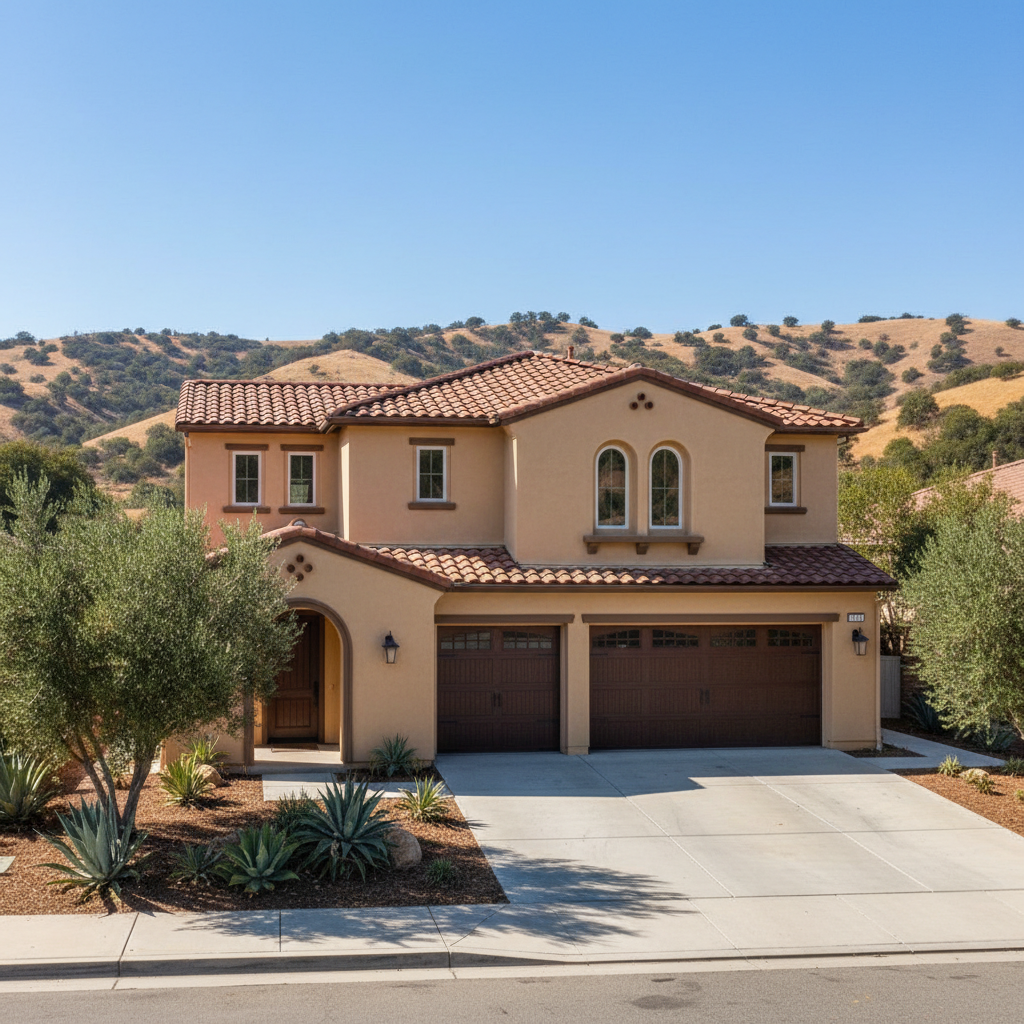Completed commercial stucco work at a residential property in Claremont, CA