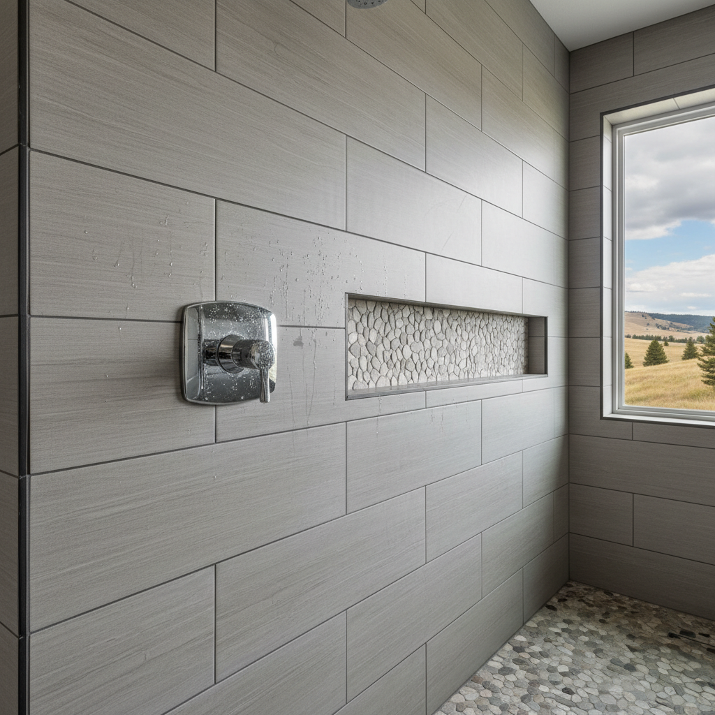 Completed bathroom remodel work at a residential property in Great Falls, MT