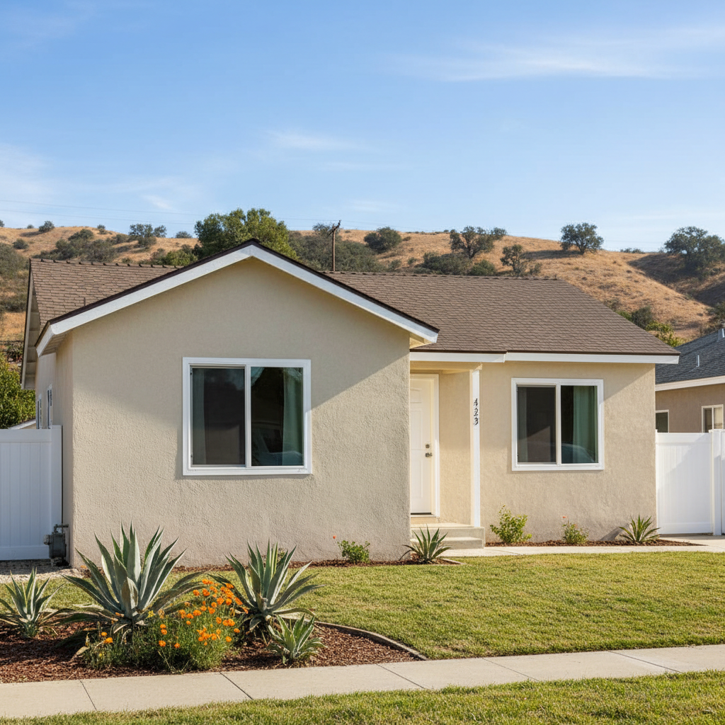 Completed eifs installation work at a residential property in Norwalk, CA