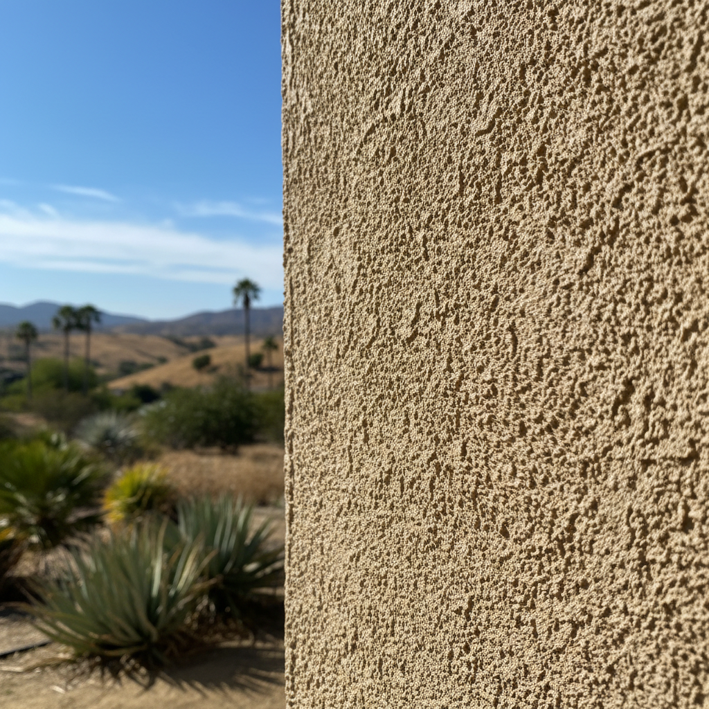 Completed stucco inspection work at a residential property in Rialto, CA