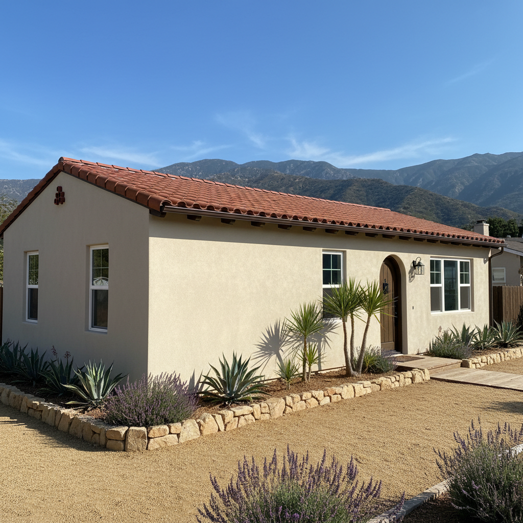 Completed stucco removal work at a residential property in Glendale, CA