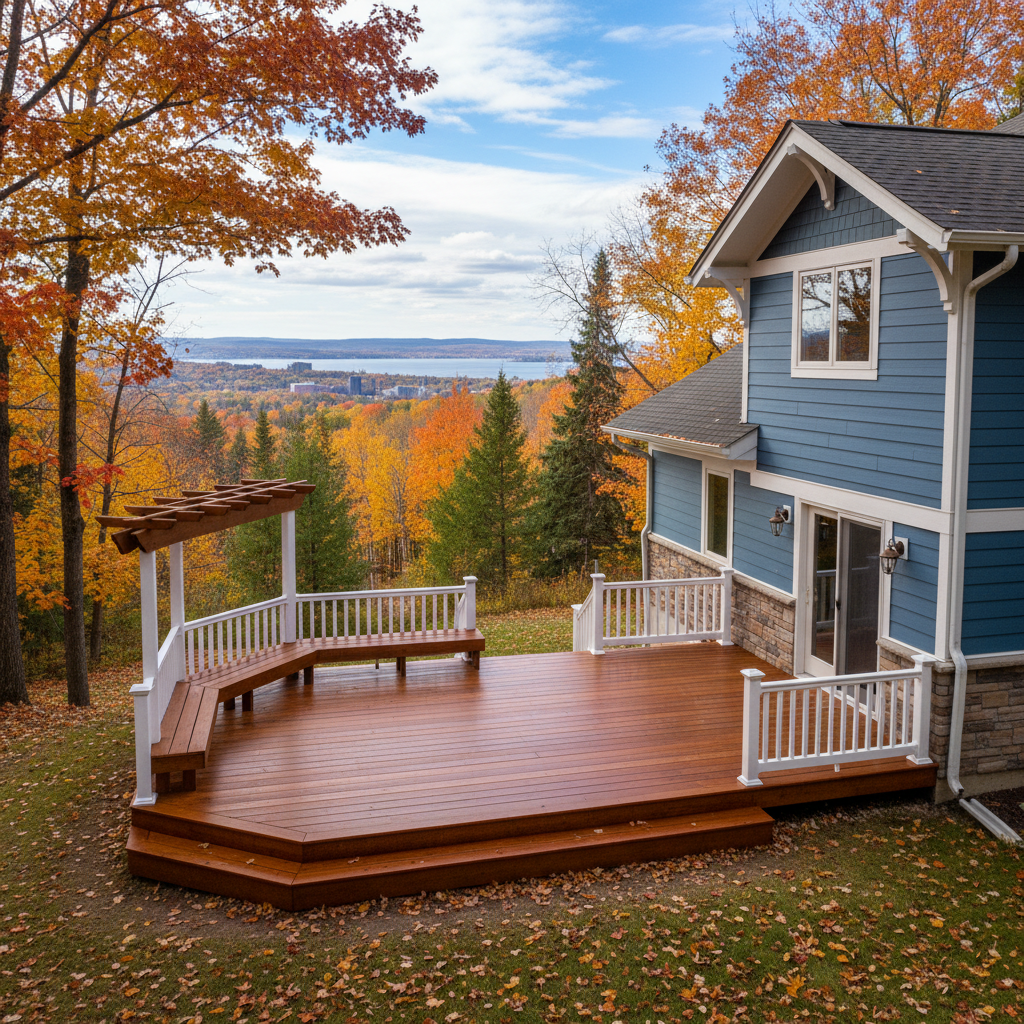 Completed deck painting & staining work at a residential property in Duluth, MN