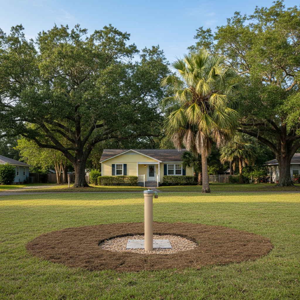Completed environmental drilling work at a residential property in Gulfport, MS