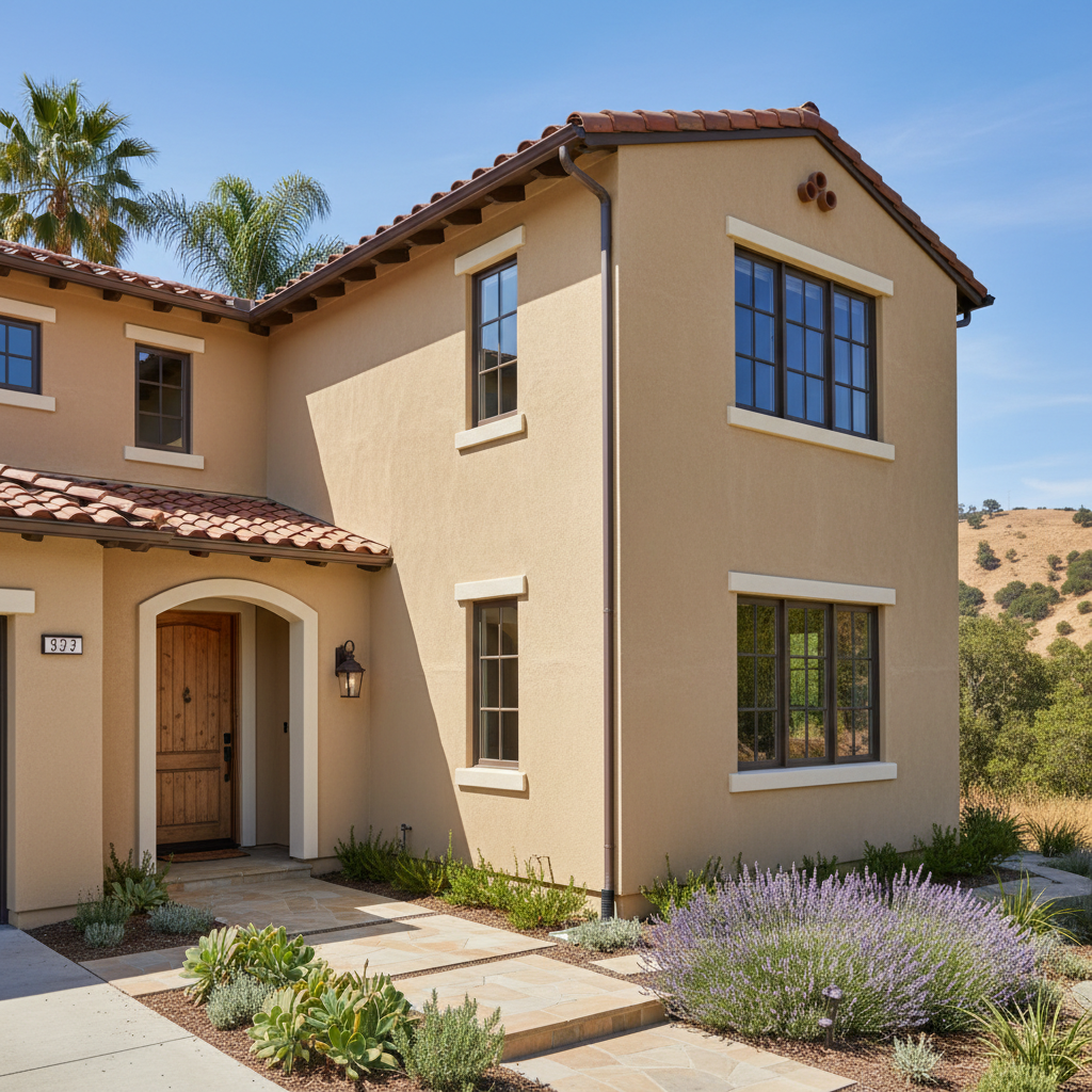 Completed eifs installation work at a residential property in Claremont, CA