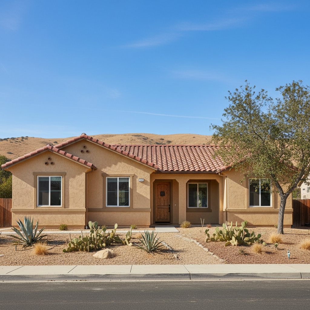 Completed eifs installation work at a residential property in San Bernardino, CA