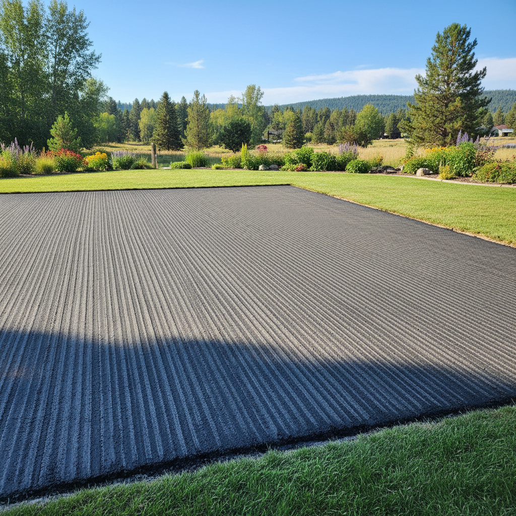 Completed asphalt milling work at a residential property in Missoula, MT
