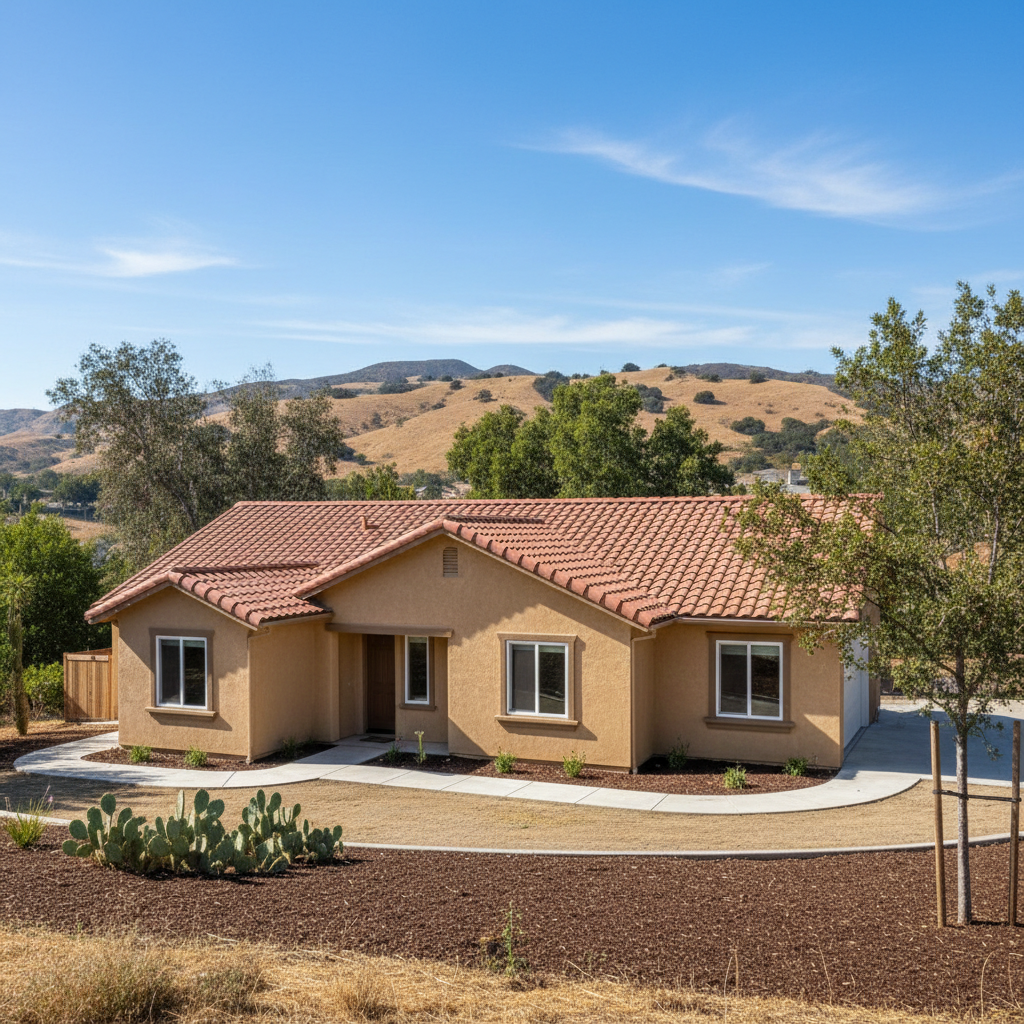 Completed eifs installation work at a residential property in Santa Clarita, CA