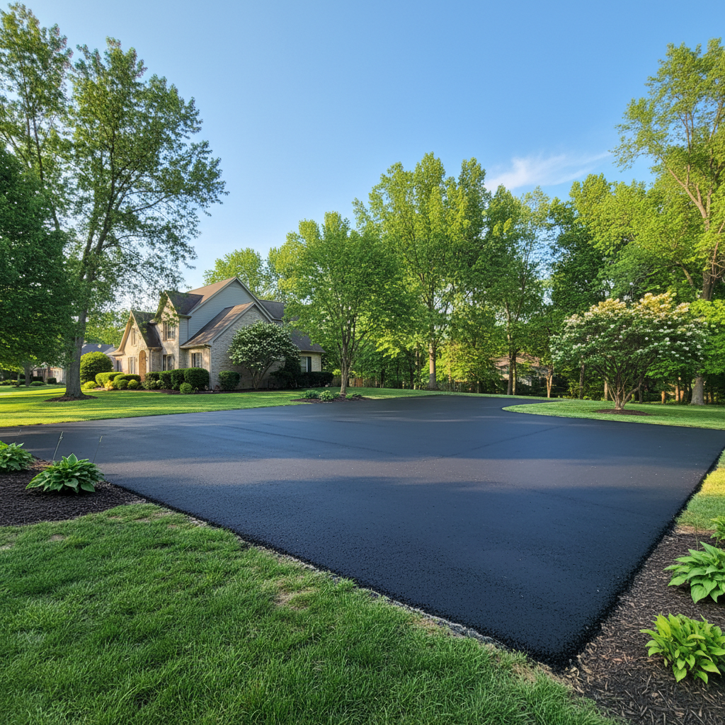 Completed commercial asphalt work at a residential property in Springfield, MO