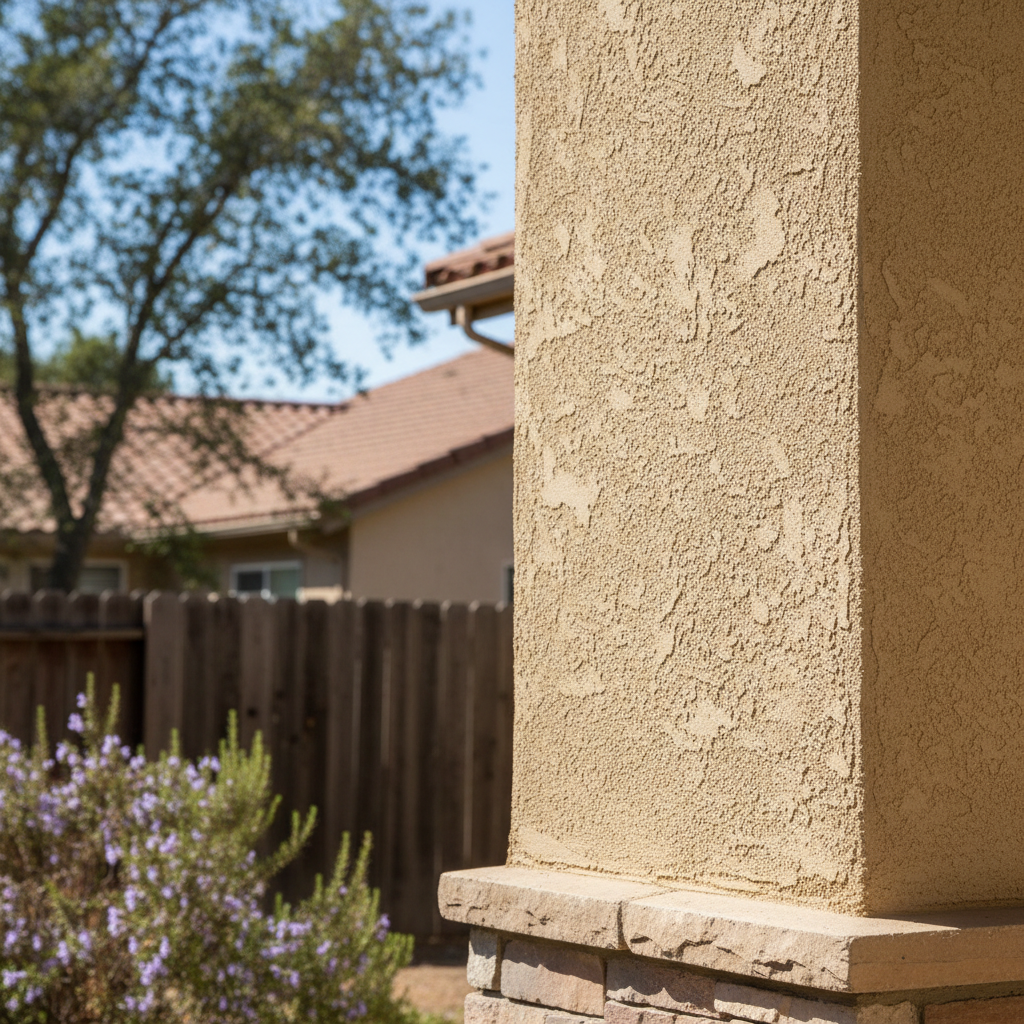Completed stucco redashing work at a residential property in Citrus Heights, CA