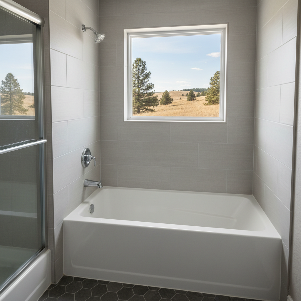 Completed bathtub replacement work at a residential property in Great Falls, MT