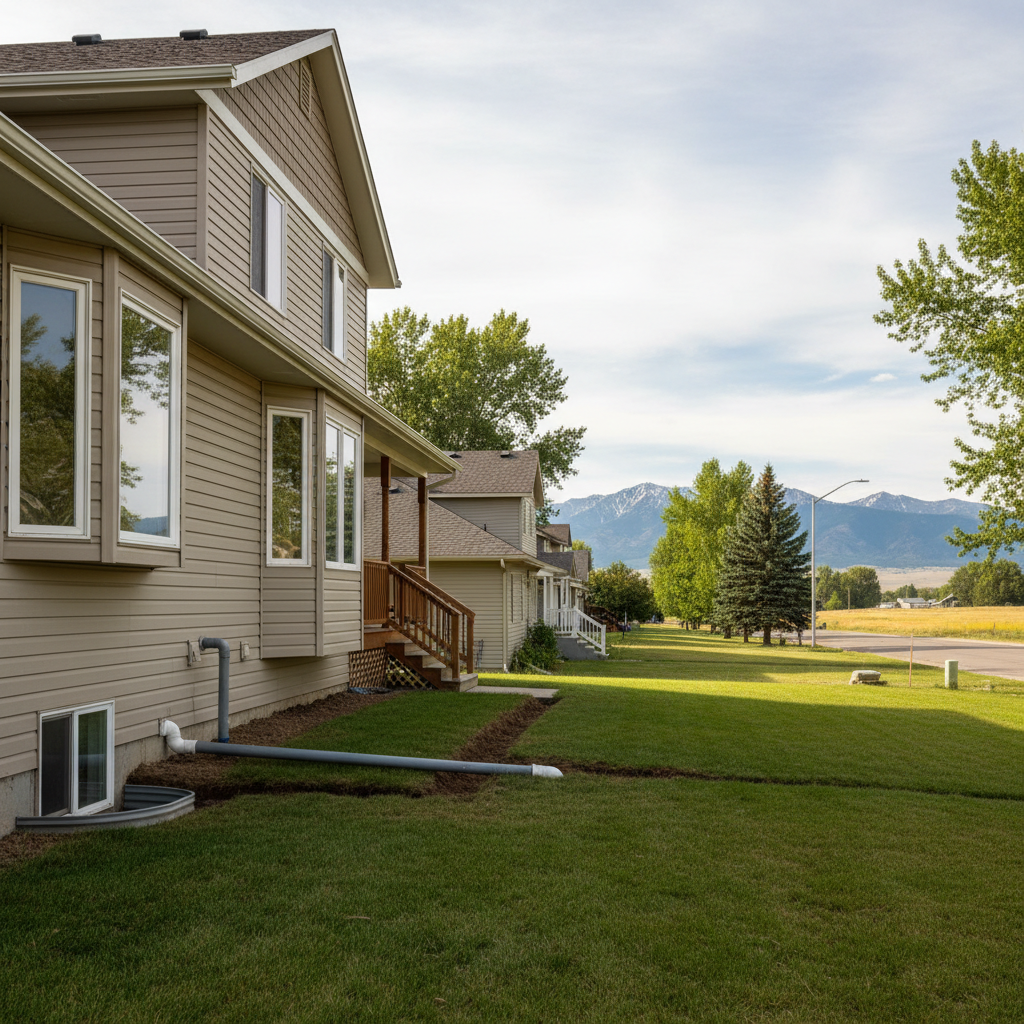 Completed plumbing work work at a residential property in Great Falls, MT