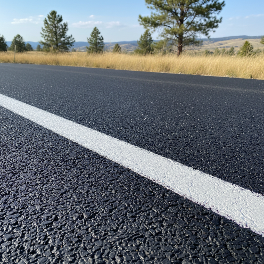 Completed asphalt striping work at a residential property in Billings, MT