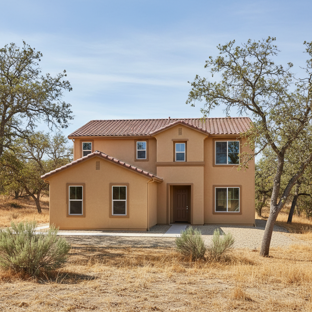 Completed commercial stucco work at a residential property in Clovis, CA