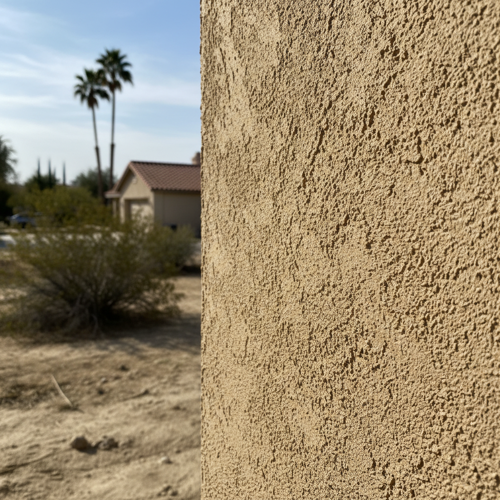 Completed stucco inspection work at a residential property in San Bernardino, CA