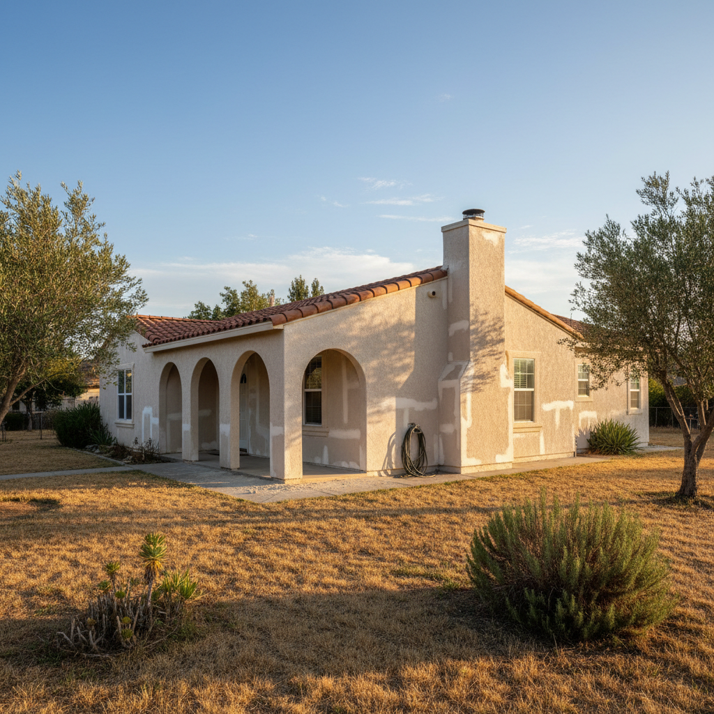 Completed stucco inspection work at a residential property in Modesto, CA