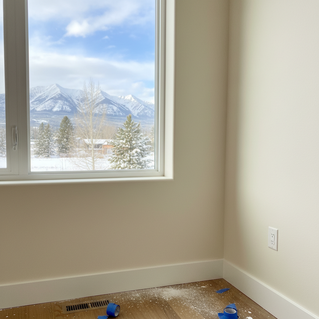 Completed interior painting work at a residential property in Kalispell, MT